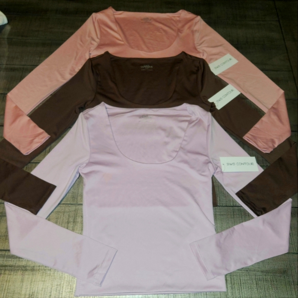 (3) NWT SWS CONTOUR TOPS